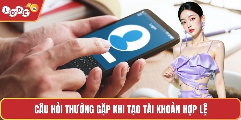Câu hỏi thường gặp khi tạo tài khoản hợp lệ